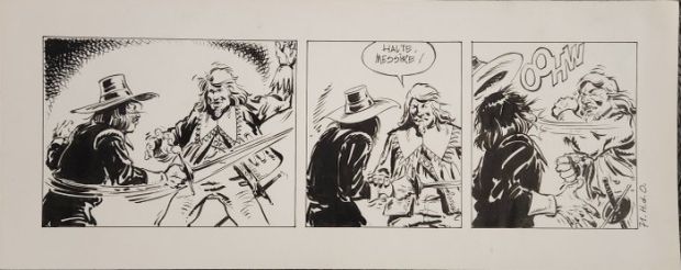 Franz - 1 Original page - Honneur d’officier - Strip originale | Catawiki