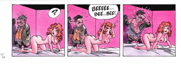 Gürsel, Gürçan - 1 Original colour drawing - Rooie Oortjes/Blagues Coquines - 2005 | Catawiki