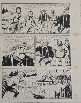 Gallieno, Ferri - 1 Original page - Zagor n. 124 - "Zagor contro supermike" | Catawiki
