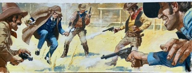 Di Gennaro, Aldo - 1 Original colour drawing - Almanacco del West Ed. Bonelli | Catawiki
