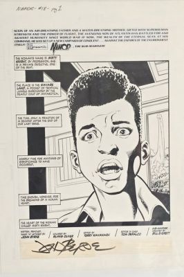 John Byrne - 1 Original page - Namor el Submarino - Namor 18 - pg 1 - 1991