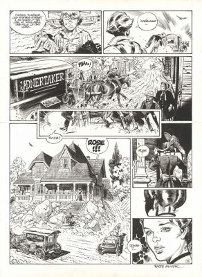 Ralph Meyer | Planche originale n°08 - Mister Prairie - Undertaker | Daniel Maghen