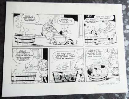 Janvier, Michel | original plate in India ink  - Rantanplan | Catawiki