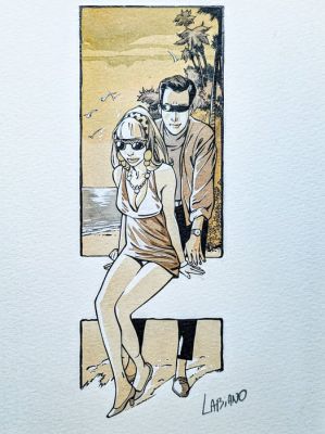 Labiano, Hugues - 1 Original colour drawing - Black Op - 2006 | Catawiki
