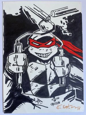 Eastman, Kevin - 1 Original colour drawing - Teenage mutant Ninja Turtles - 2018 | Catawiki