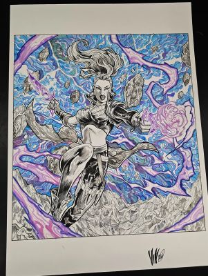 PSYLOCKE MARVEL SNAP (VINCENZO RICCARDI ORIGINAL ART) | Scott’s Collectables