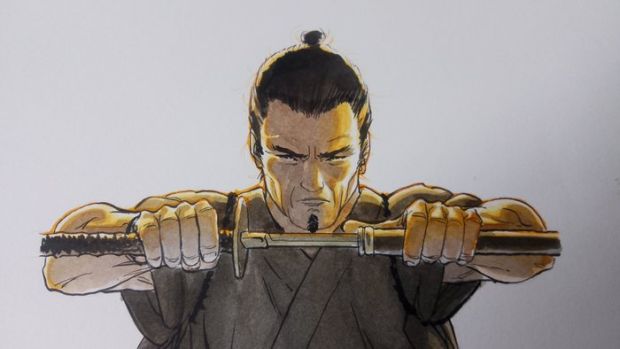 Gênet , Frédéric - 1 Couverture préliminaire originale - Samurai - T 9 - Ogomo - 2014 | Catawiki