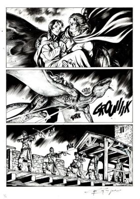 Gregorini, Gianluigi - 1 Original page - Dragonero #30 - "Il Contagio" | Catawiki
