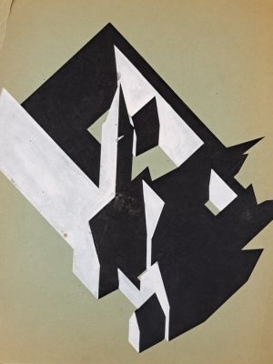 Thole, Karel - 1 Original colour drawing - L’Abbazia | Catawiki