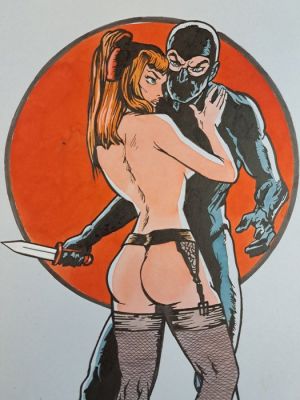 Camarda, Larry - 1 Original colour drawing - Un Diaboliko Duo | Catawiki