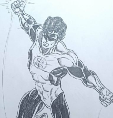 Peter Temple - 1 Original drawing - Green Lantern | Catawiki