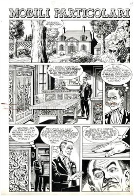 Lepori, Lorenzo - 8 Original page - Bloob-Ai confini della realta’ #7 - "Mobili particolari" Complete Original Story - 1990 | Catawiki