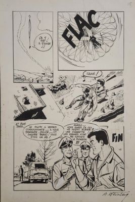 Weinberg, Albert - 1 Original page - Dan Cooper - Tintin sélection - (années 1970) | Catawiki