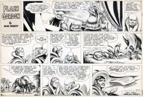 Raboy, Mac - FLASH GORDON SUNDAY Sunday Strip | ComicConnect