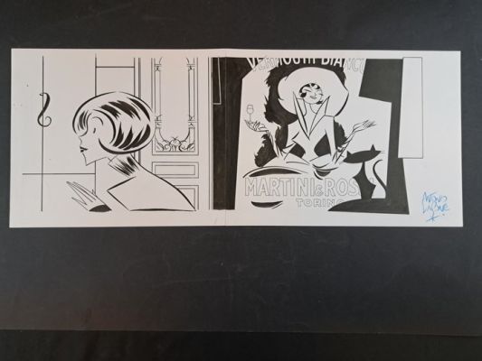 Lapone, Antonio - 1 Original drawing - Martini&Rossi Torino | Catawiki