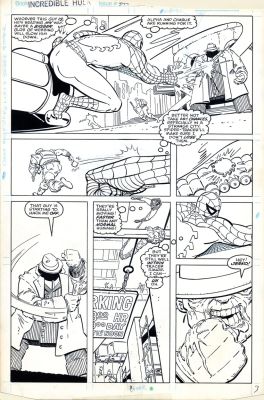 Purves, Jeff - Hulk #349 p.03 - Spider-Man! | Comic Book Art Gallery