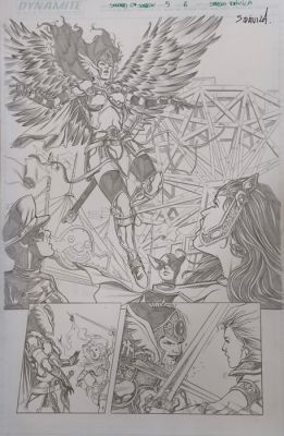 Sergio Dávila (Pencil) Original page - Swords of Sorrow - Swords of Sorrow #5, Page 6 | Catawiki