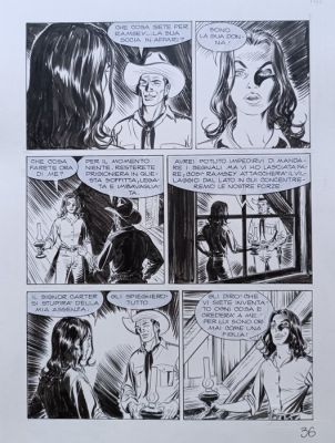 Milano, Mario - 1 Original page - Tex - n. 553 "Tiro al Bersaglio" - 2006 | Catawiki