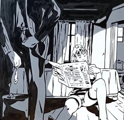 Varenne, Alex - 1 Original page - Amours Fous - 1991