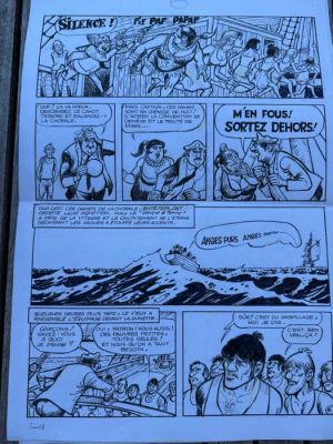 Sirius - 1 Original preliminary page - Pemberton - «Les Damnés de l’Opera» | Catawiki