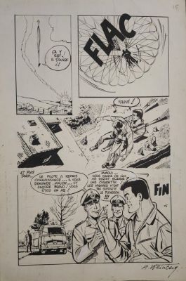 Weinberg, Albert - 1 Original page - Dan Cooper - Le Piège - (années 1970) | Catawiki