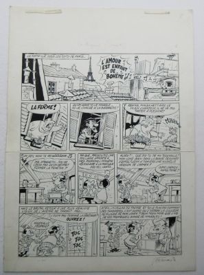 Attanasio, Dino - 1 Original page - Spaghetti - Spaghetti et Mandolina - Les tontons / de oompjes | Catawiki
