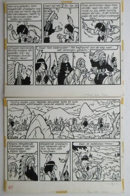 Jef Nys - 1 Original page - Jommeke 41 - Twee halve lappen - 1970 | Catawiki