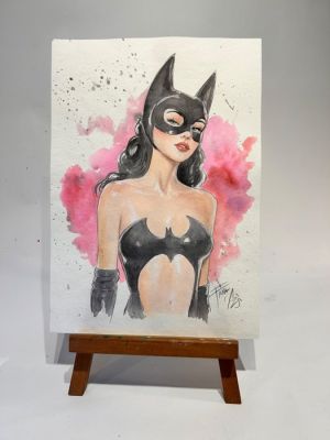 Daniel Fang per Arte Zeta Studio - 1 Original colour drawing - Batgirl - Bat Girl – Into the Night - 2026 | Catawiki