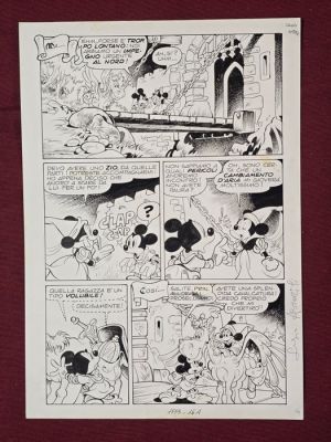 Asteriti, Sergio - 1 Original page - Topolino, n. 1553 - "Topolino e il sigillo di re Artù" | Catawiki