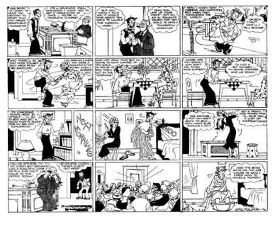 141: Chic Young Blondie Sunday 1/13/35 | Russ Cochran