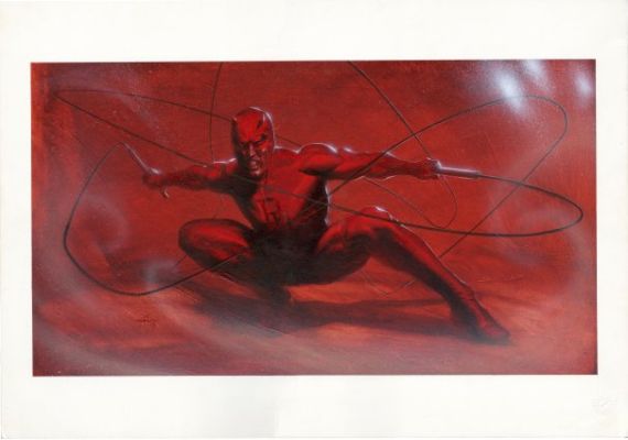 Dell’Otto, Gabriele - DAREDEVIL - ANGOULÊME FESTIVAL PAINTING Illustration | ComicConnect