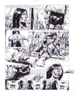 *DERIB, *1944 [CH].  - Celui qui est né deux fois, T. 2,La Danse du Soleil,  - encre [...] | Galartis