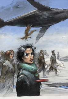 *Enki Bilal Né En 1951 Coup de Sang Acrylique Sur Carton Pour La Couverture de Cet Album Publié En 2020 Aux Éditions Casterman... - Lot 1001 - Coup de sang