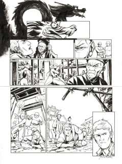 Planche originale 14 de LAOWAI Tome 2. La bataille de Dagu par Xavier BESSE