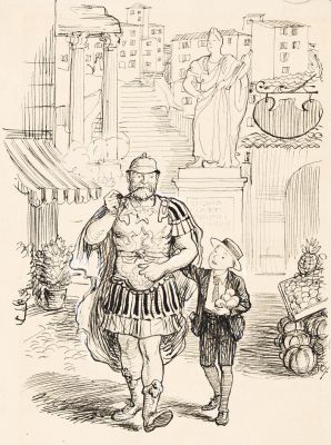Lot 4 - Ernest Howard Shepard, (1879-1976), 9 drawings prepared to illustrate The Golden Age. 1928. | Swann Galleries