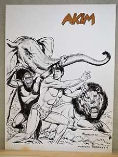 Pedrazza, Augusto - original cover "Akim"  - (1983)