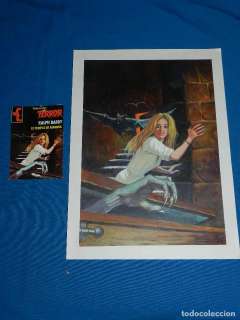 (BE1) PORTADA ORIGINAL DIBUJADA POR ANTONIO BERNAL , SELECCION TERROR ,RALPH BARBY NUM 340