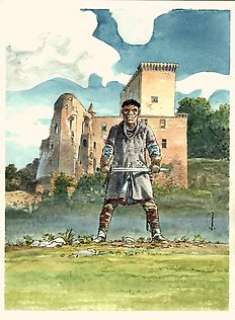 Hermann | Originele aquarel  - affiche voor het stripfestival van Bassillac  - Torens van Schemerwoude  - (2010) | Catawiki