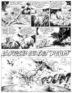 Michel Gaudelette - La poudre qui fait poum-Fluide n°179 - Planche 1
