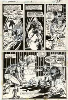 Mike Ploog and Frank Bolle - Original Art for Werewolf By Night #6, Page 28 (Marvel, 1972). Why is the bad guy - | Heritage