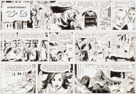 Alex Kotzky Apartment 3-G Sunday Comic  Strip Original Art, dated 12-6-64 (Publishers Newspaper Syndicate,  1964).... | Heritage