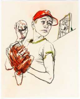 Austin Briggs Hopeful Baseball Player Illustration Original Art (c | Heritage