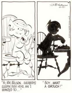 Hank Ketcham Dennis the Menace Daily Comic Strip Original Art dated 6-21-75 (Field Newspaper Syndicate, 1975). - | Heritage