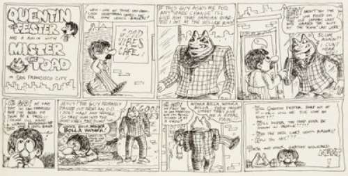 Art Spiegelman and Bill Griffith Quentin Fester Has a Run-In with Mr. The Toad in San Francisco City [sic] - | Heritage