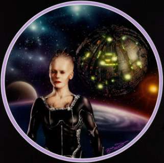 Keith Birdsong Star Trek: Power of Command "Borg Queen" Plate Illustration Painting Original Art - | Heritage