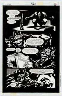Kelley Jones and John Beatty Batman #544 Page 5 Original Art (DC, 1997). The Joker dabbles in the occult in - | Heritage