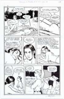 Terry Moore Strangers In Paradise V2#13 Story Page 15 Katchoo Original Art (Abstract Studio, 1996). David and - | Heritage
