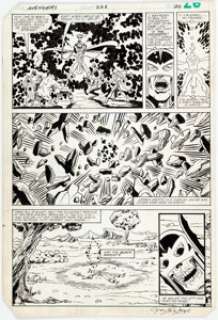 Greg LaRocque and Chic Stone The Avengers #226 Page 20 Original Art (Marvel, 1982). The Black Knight seemingly - | Heritage