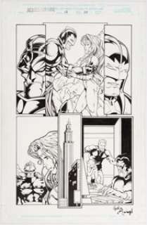 Martin Egeland Heroes For Hire #17 Story Page 10 Original Art (Marvel, 1998). This page features Dane Whitman -
