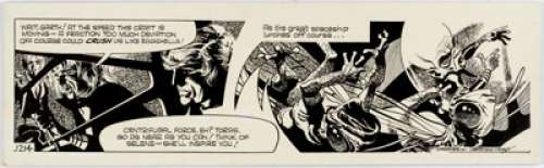 Frank Bellamy Garth Daily Comic Strip J214 Original Art Comic Strip dated 8-29-75 (Daily Mirror, 1975). Garth - | Heritage